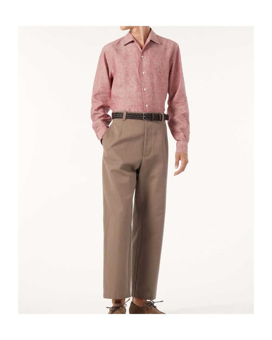 Loro Piana Pink Andre Shirt for men