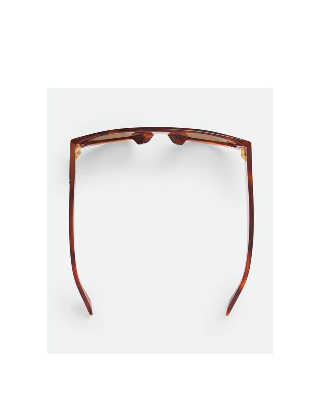 Bottega Veneta Brown Eyewear Ultrathin Shield Sunglasses