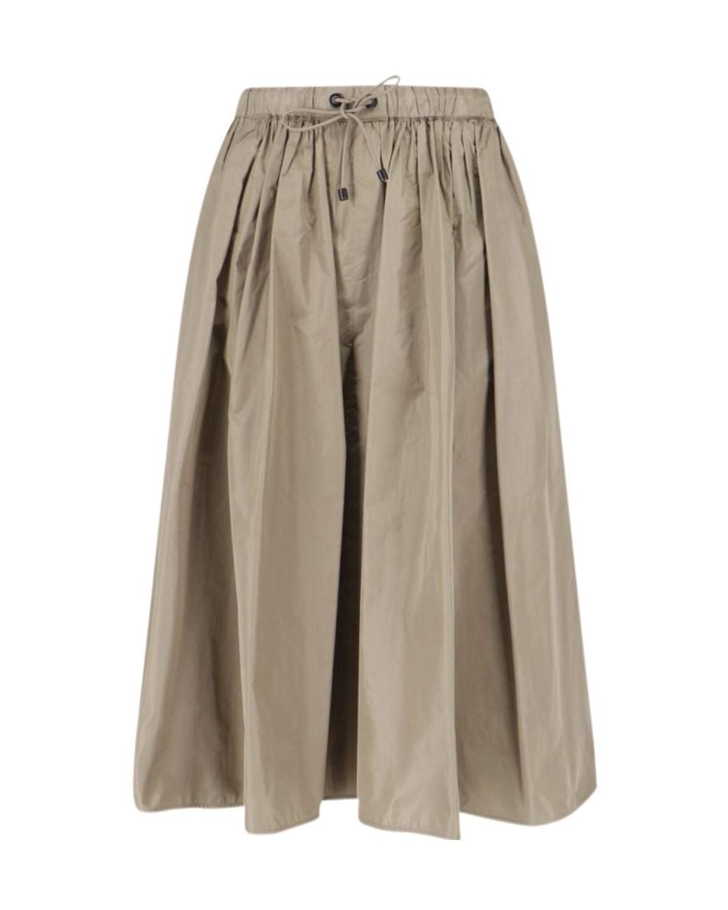 Max Mara Natural Lonza Drawstring Skirt