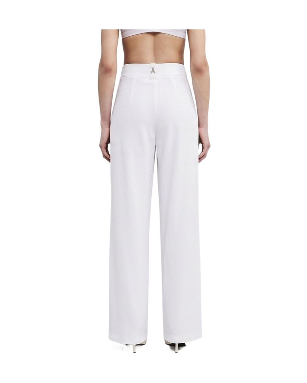 Patrizia Pepe Green Palazzo Crêpe Trousers
