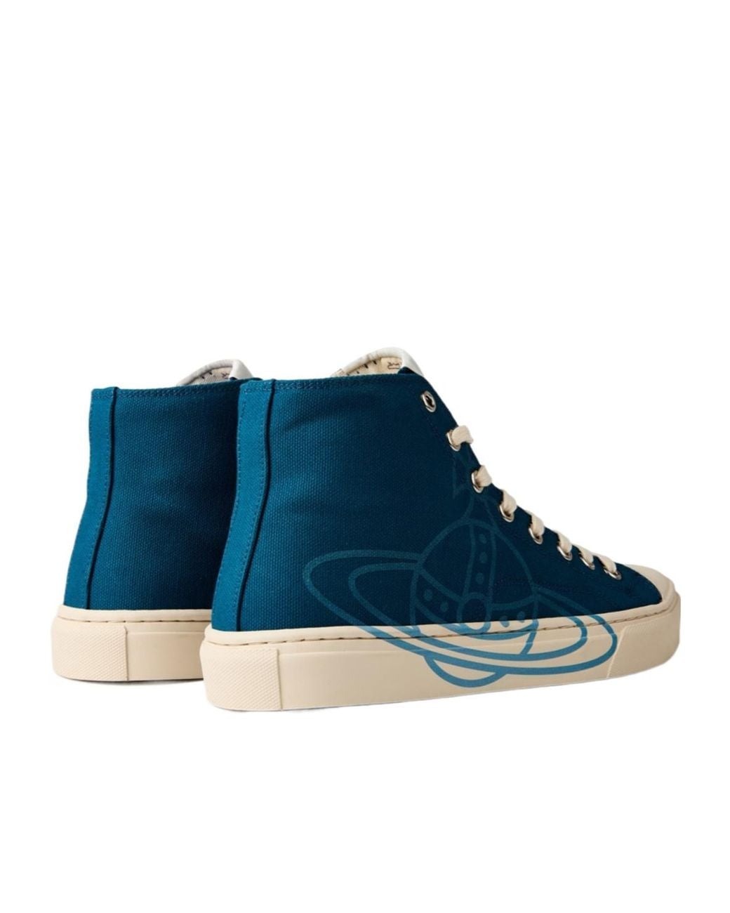 Vivienne Westwood Blue Lace-Up High-Top Sneakers