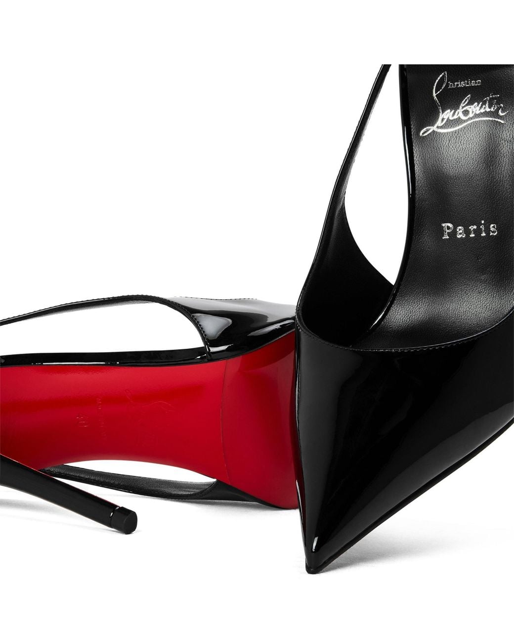Christian Louboutin Black Chr Miss Z Slingbacks