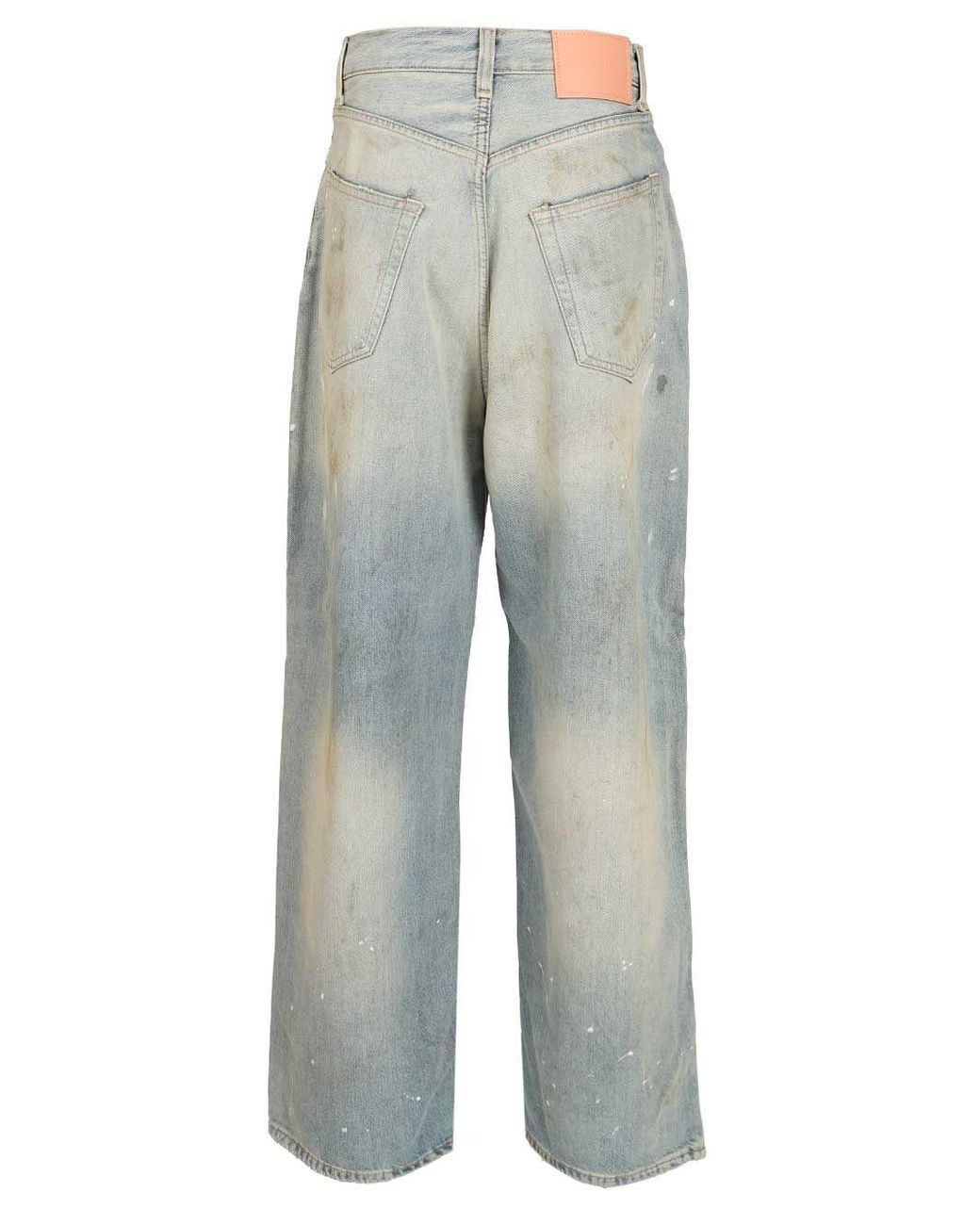 Acne Blue Denim Cotton Jeans