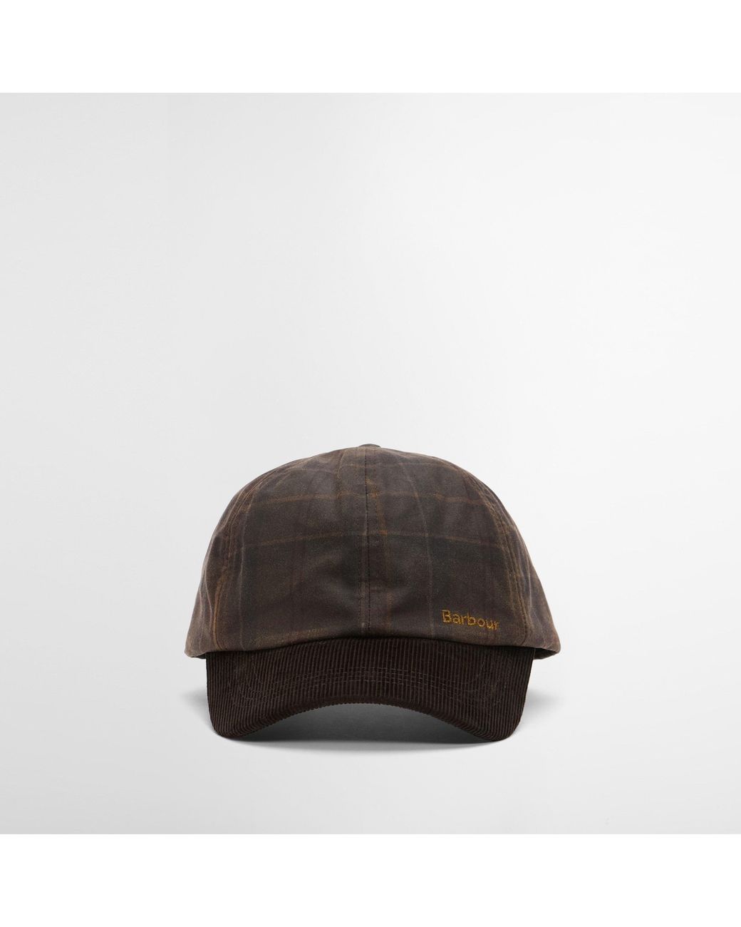 Barbour Brown Plaid Baseball Cap