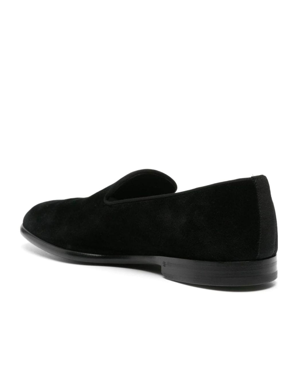 Dolce & Gabbana Black Milano Round Toe Loafers for men