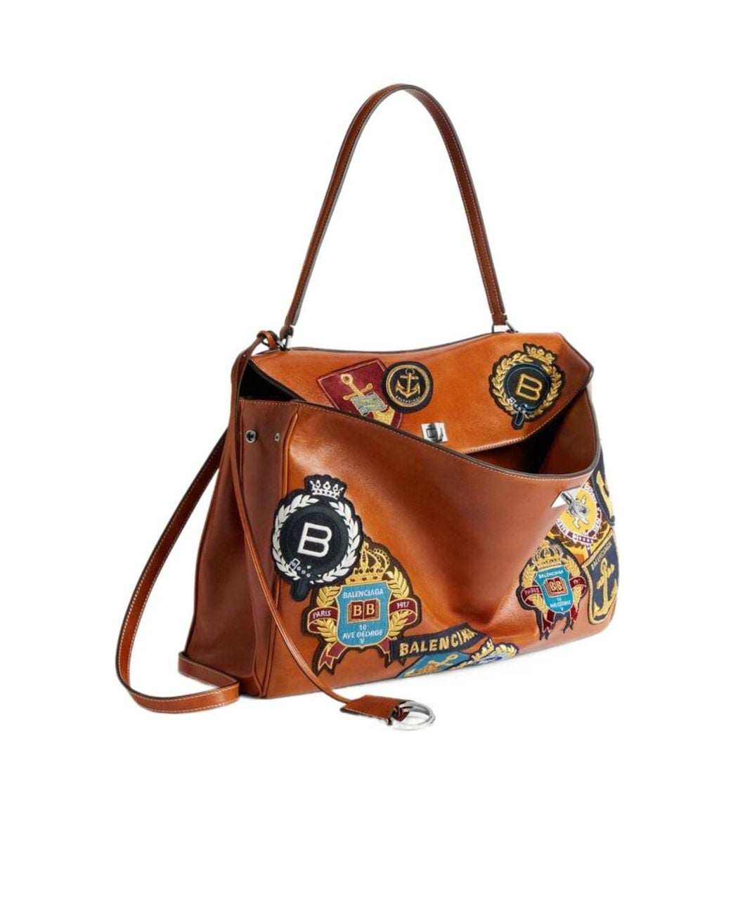 Balenciaga Brown Rodeo Large Handbag for men