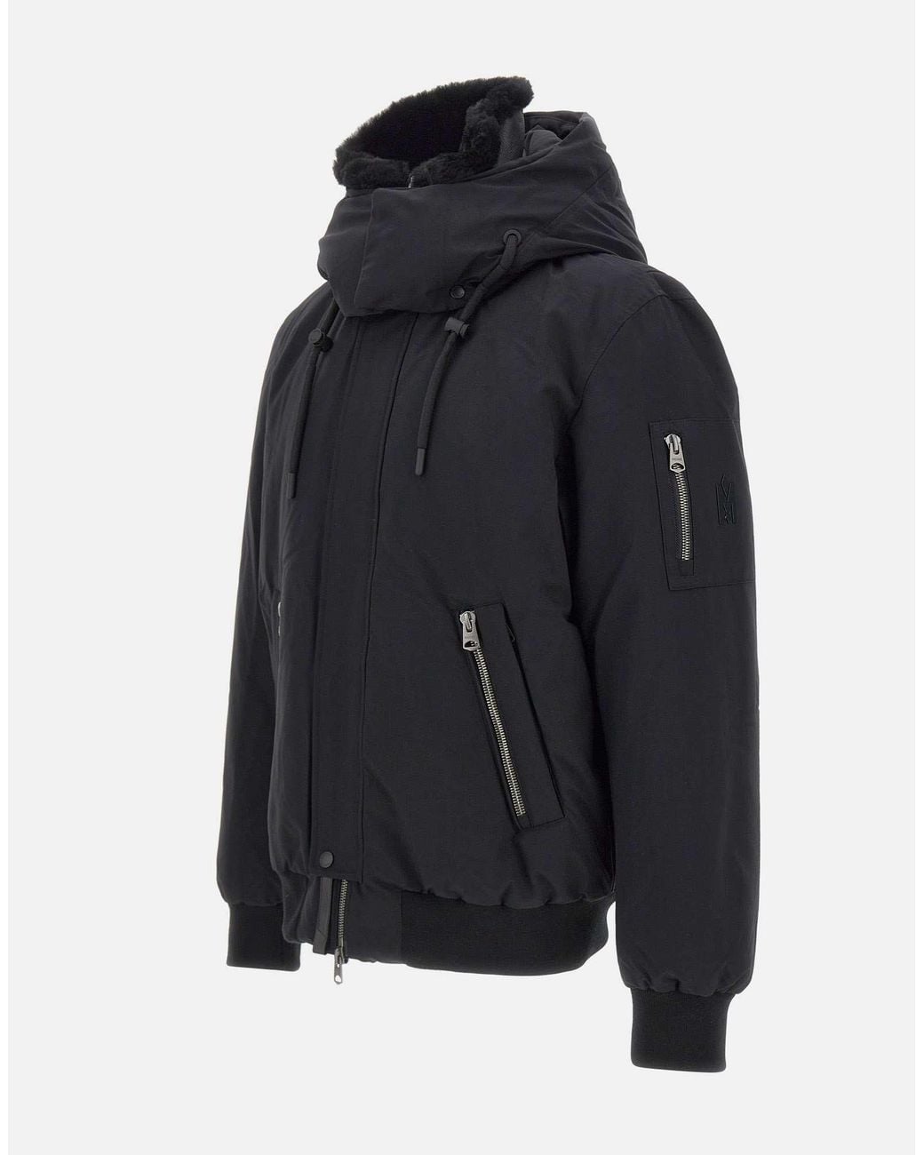 Mackage Black Iker-Z 2-In-1 Down Bomber Jacket for men