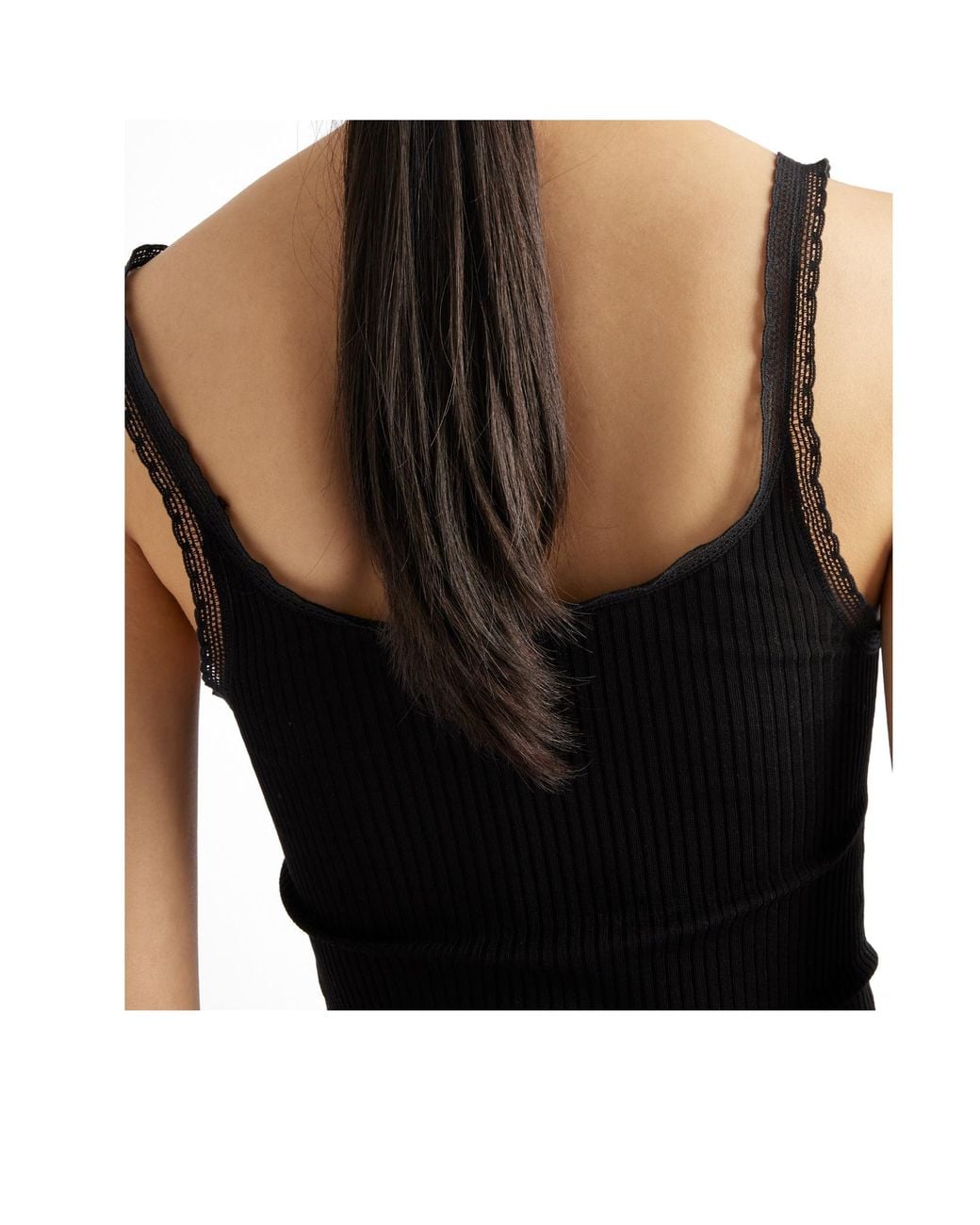 Prada Black Ribbed Cotton Top