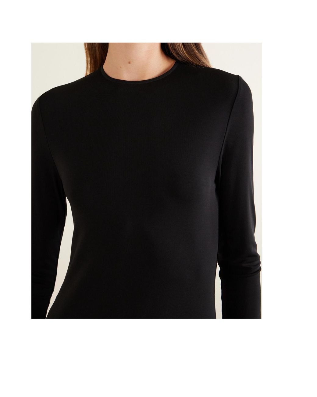 Totême Black Totême Long Sleeve Maxi Dress