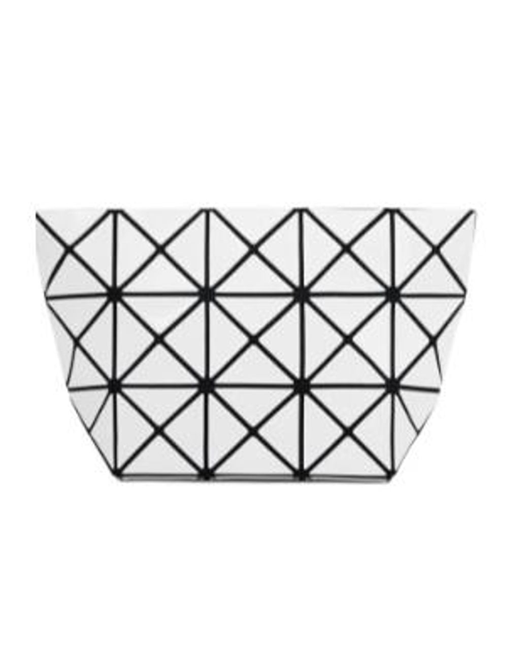 Issey Miyake White Geometric-Shape Clutch Bag
