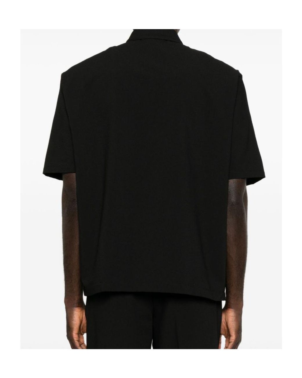 Emporio Armani Black Short-Sleeve Shirt for men