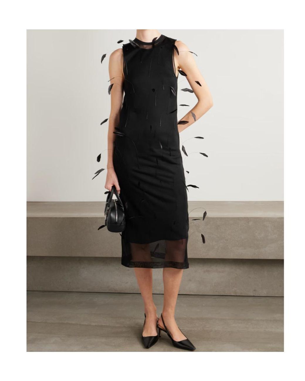 Jil Sander Black Sleeveless Maxi Dress