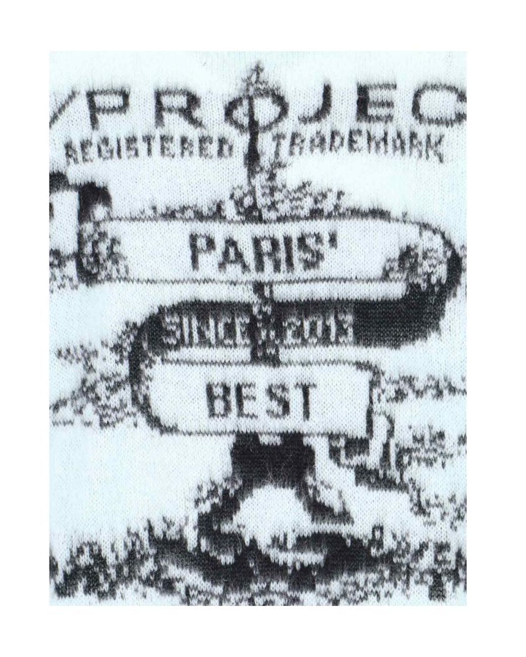 Y. Project White Paris' Best Logo-Jacquard Jumper for men