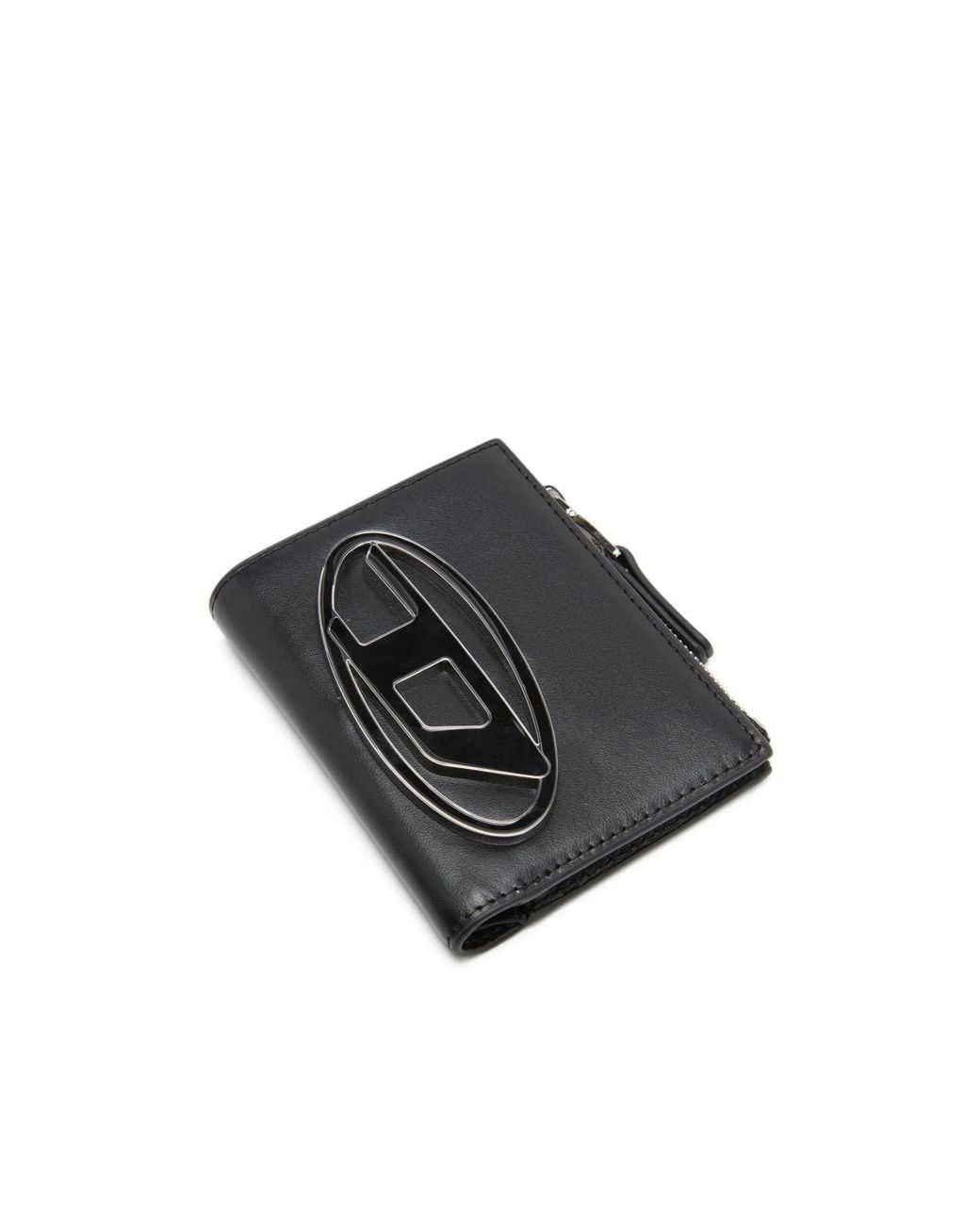 DIESEL Black 1Dr Zip Li Bi-Fold Wallet