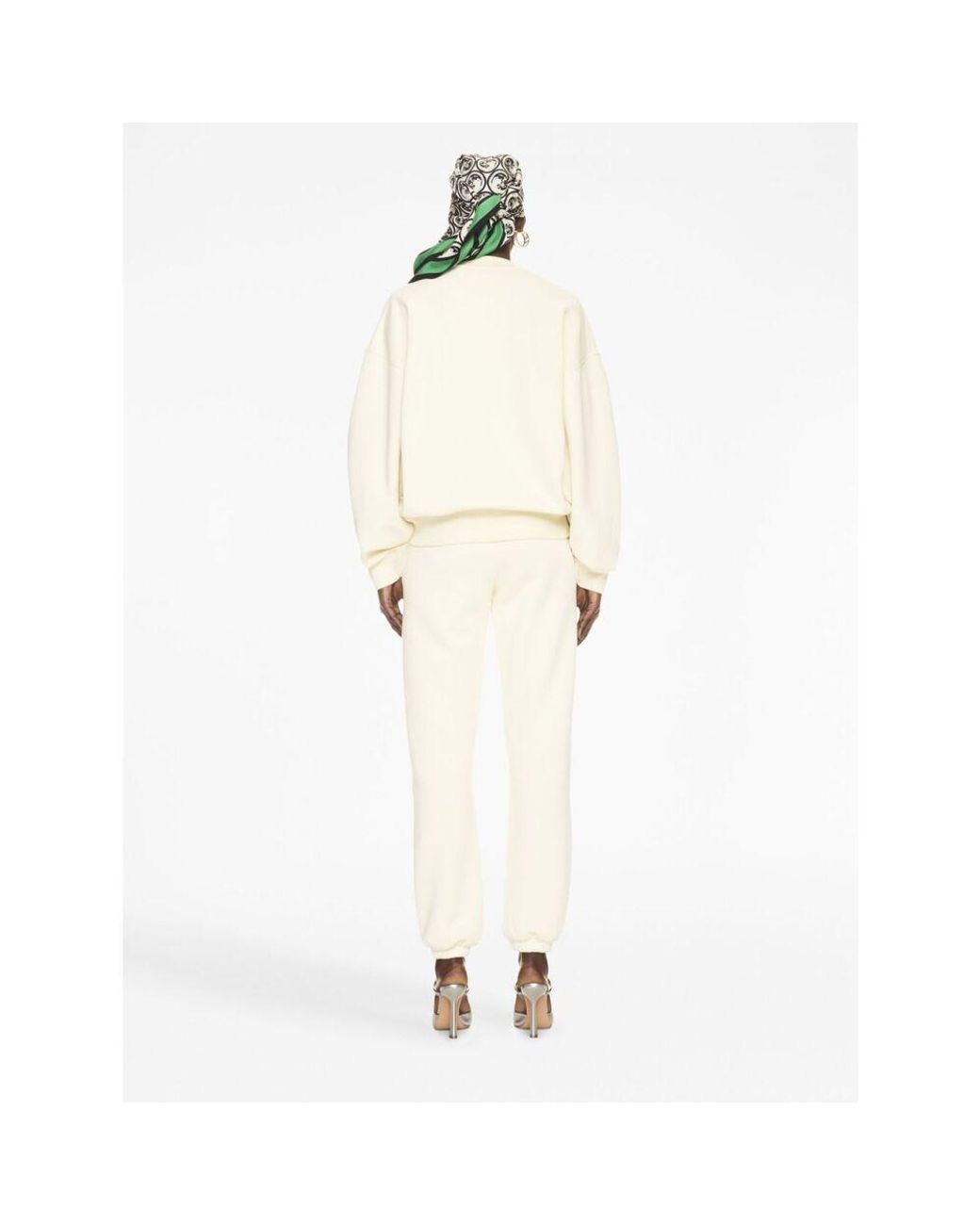 Off-White c/o Virgil Abloh White Logo Printed Crewneck Sweatshirt