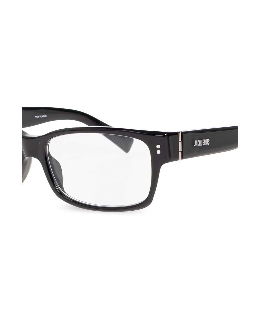 Jacquemus White Rectangle-Frame Sunglasses