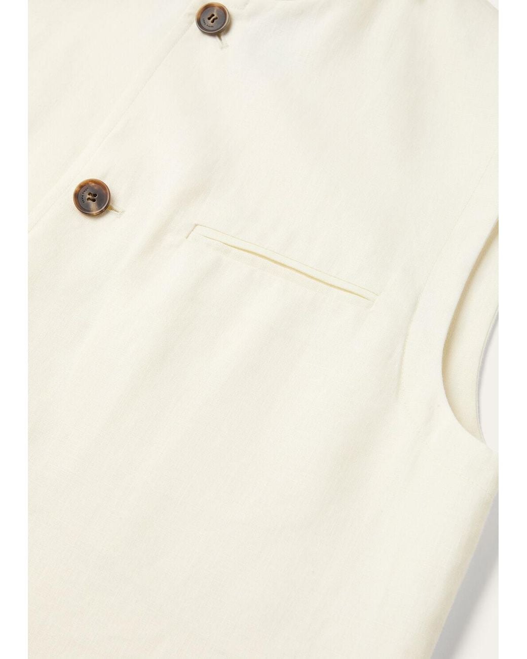 Loro Piana White Vienna Vest for men