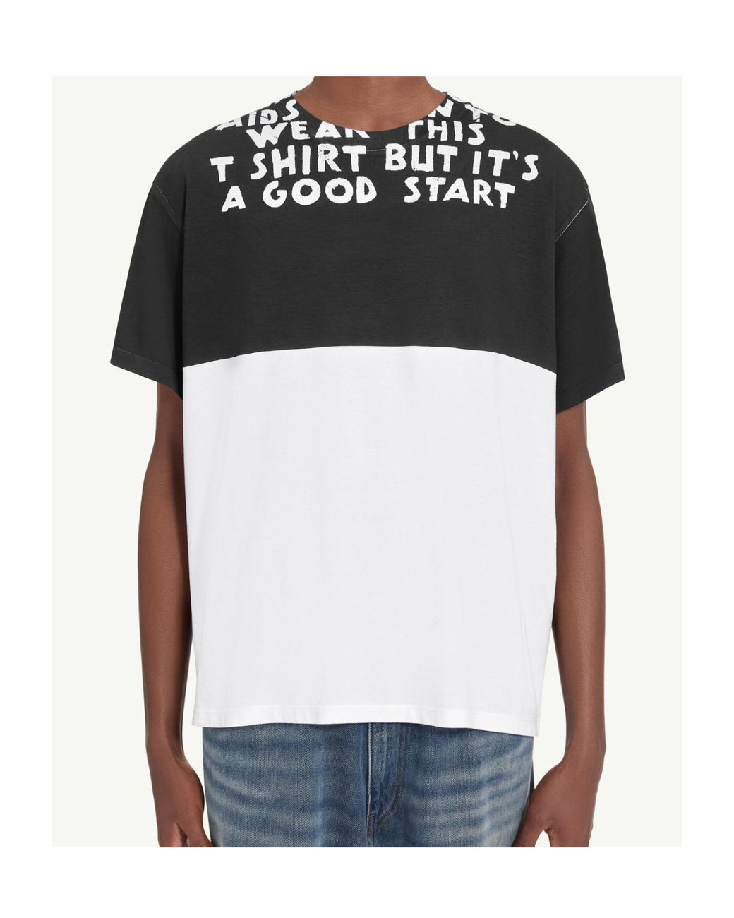 MM6 by Maison Margiela Black Sida T-Shirt for men