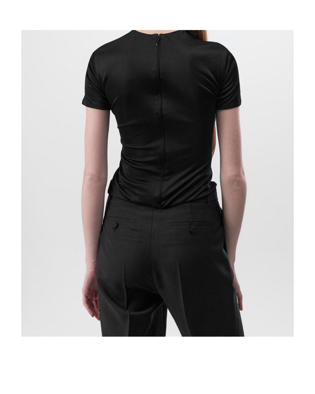Versace Black Safety Pin Top