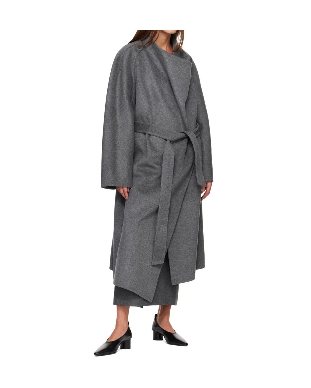 R2W Gray Melonia Wool Skirt