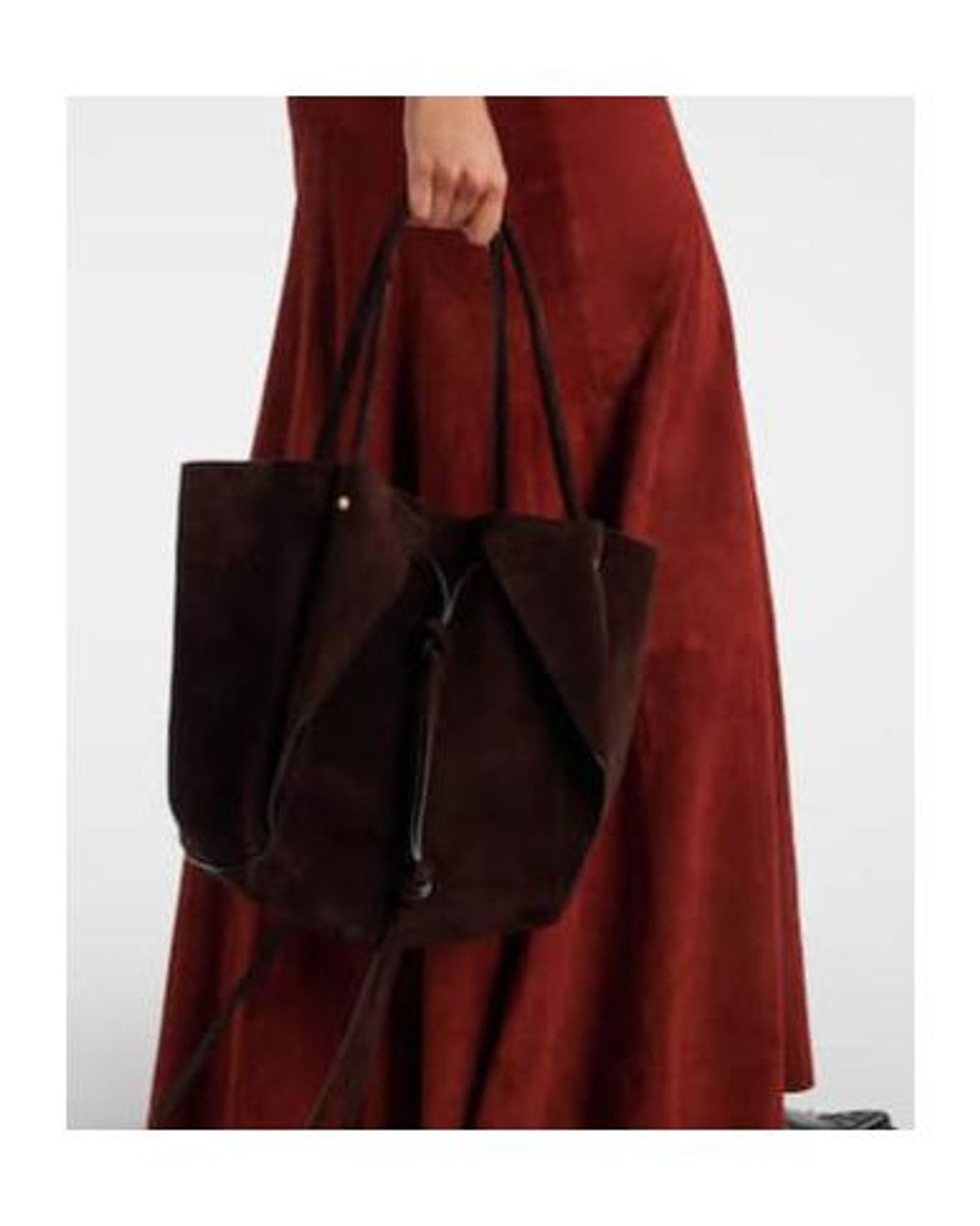 Gabriela Hearst Black Marija Suede Tote