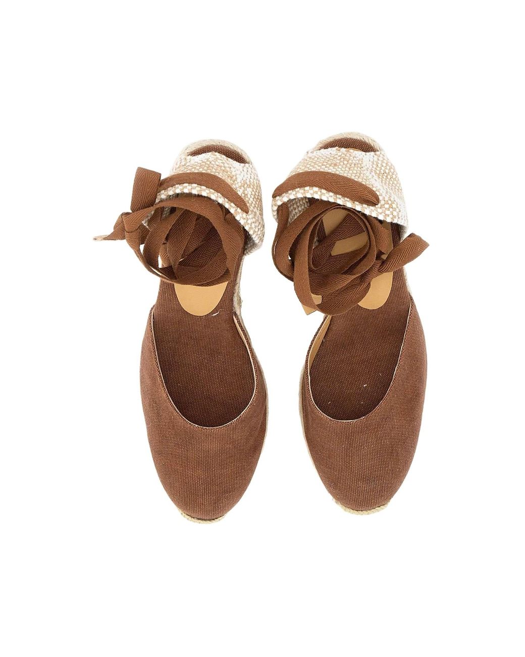 Castaner Natural Castañer Carina Ankle Strap Wedge Espadrilles