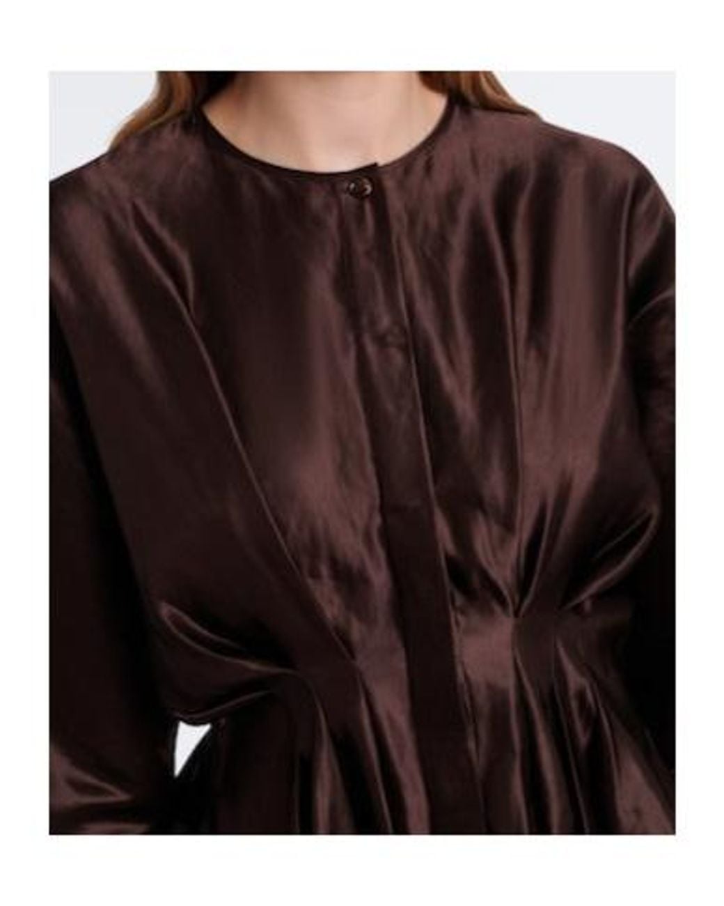 Joseph Black Erin Pleated Linen And Silk Blouse