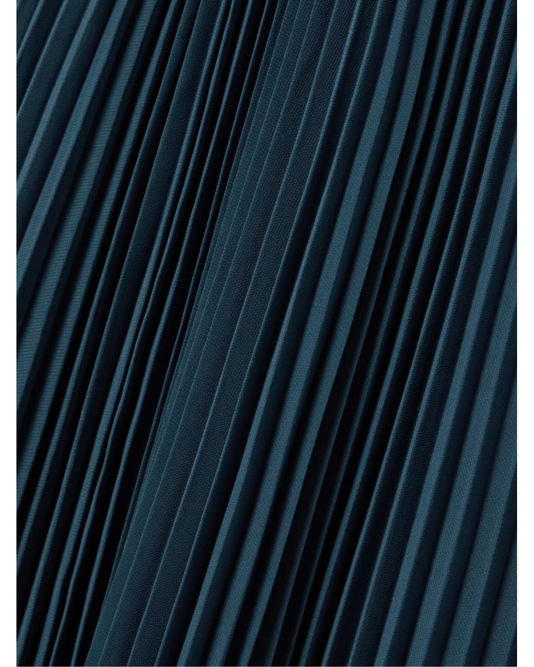 Diane von Furstenberg Blue Ima Plissé Recycled-Crepe Maxi Dress