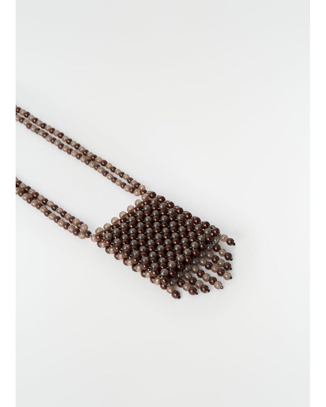 Lemaire White Grigri Bag Necklace for men