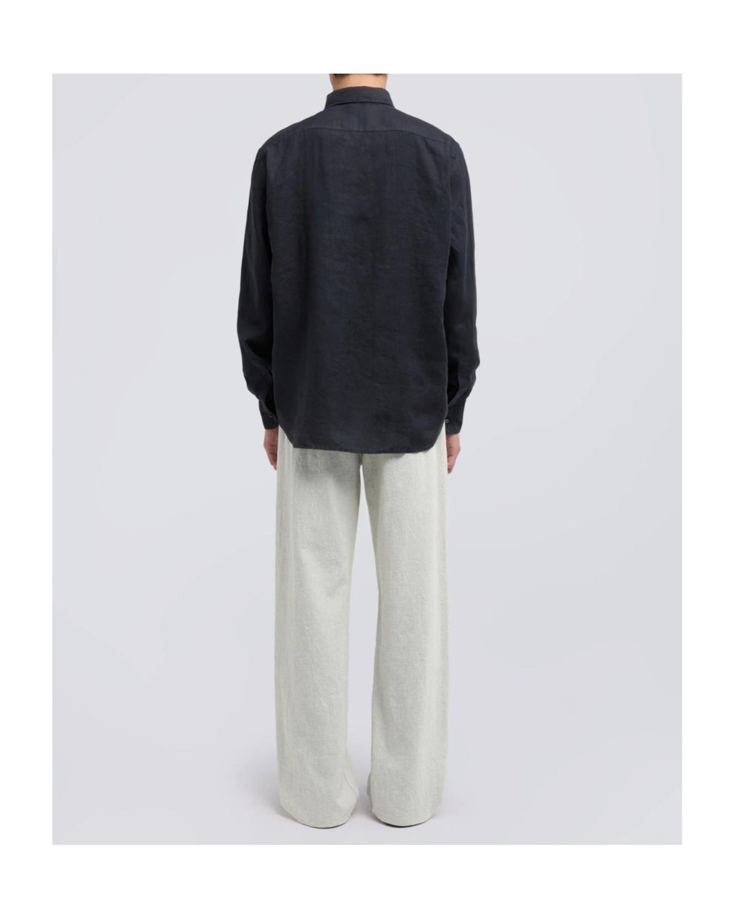 Aspesi Blue Chest-Pocket Shirt for men