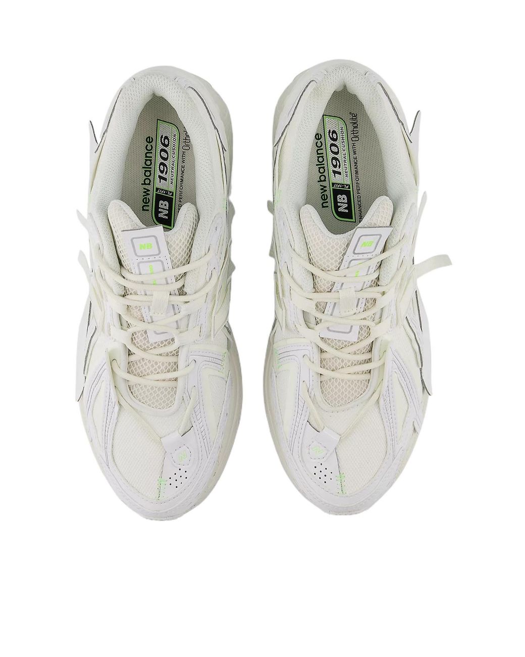 New Balance Gray 1906 Lace-Up Sneakers for men