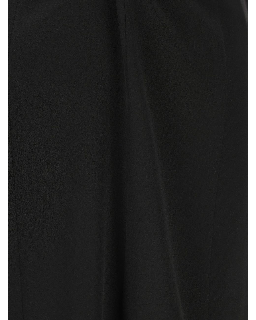 Valentino Black Pleat Detailed Asymmetric-Hem Skirt