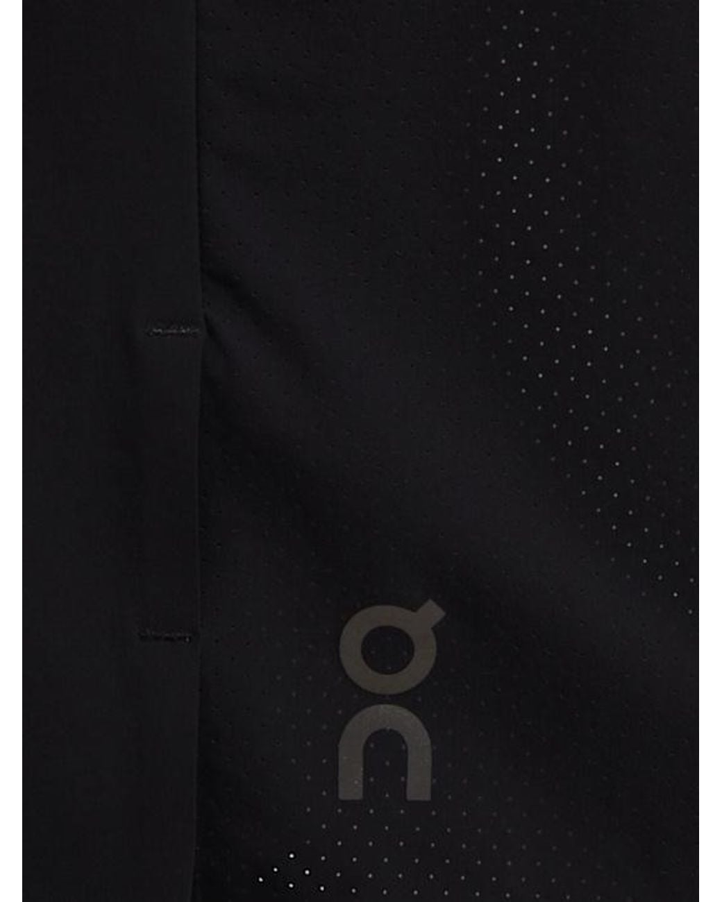 On Shoes Black Sports Shorts With Elasticated Waistband for men