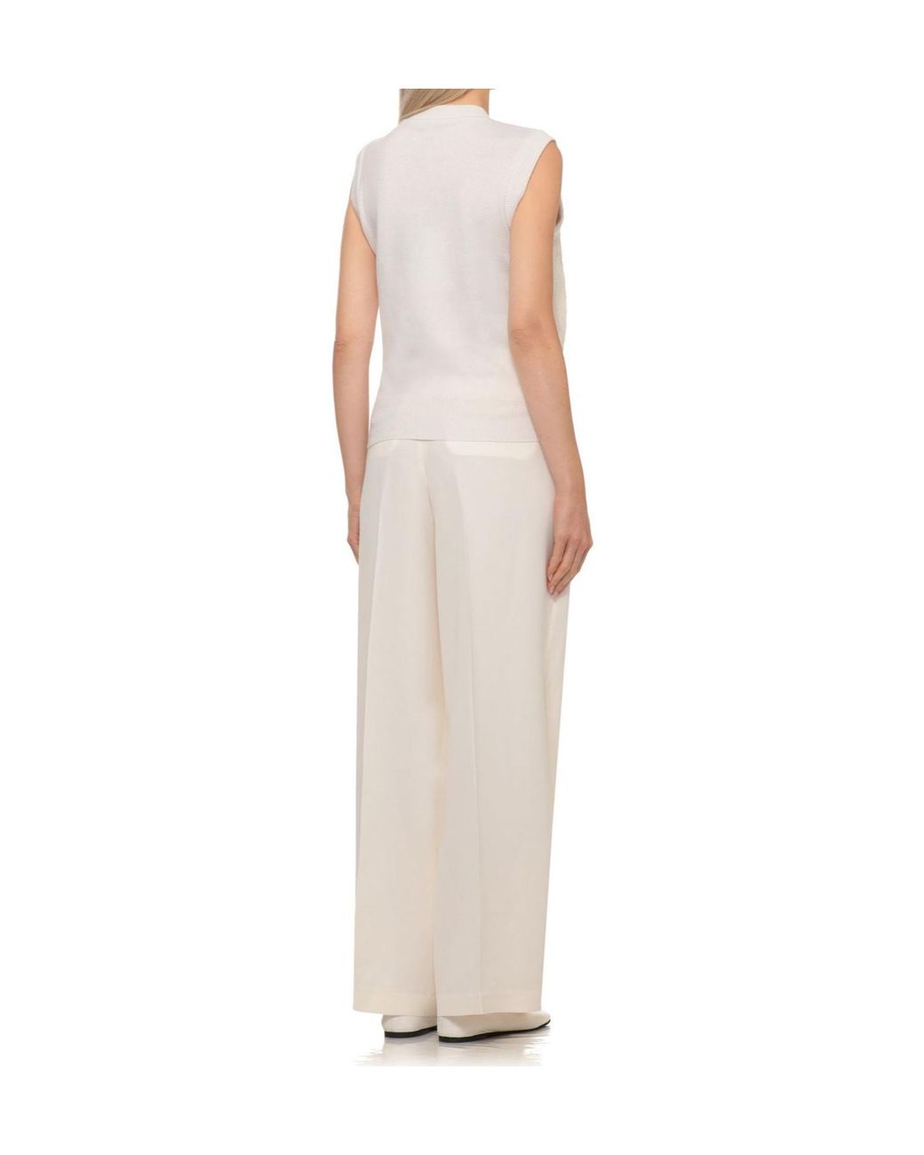 Peserico Natural Aurea Sequined Knitted Top