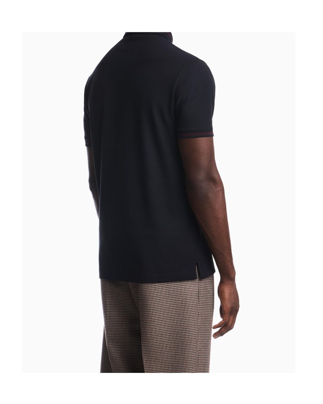 Emporio Armani Blue Short-Sleeved Polo Shirt for men