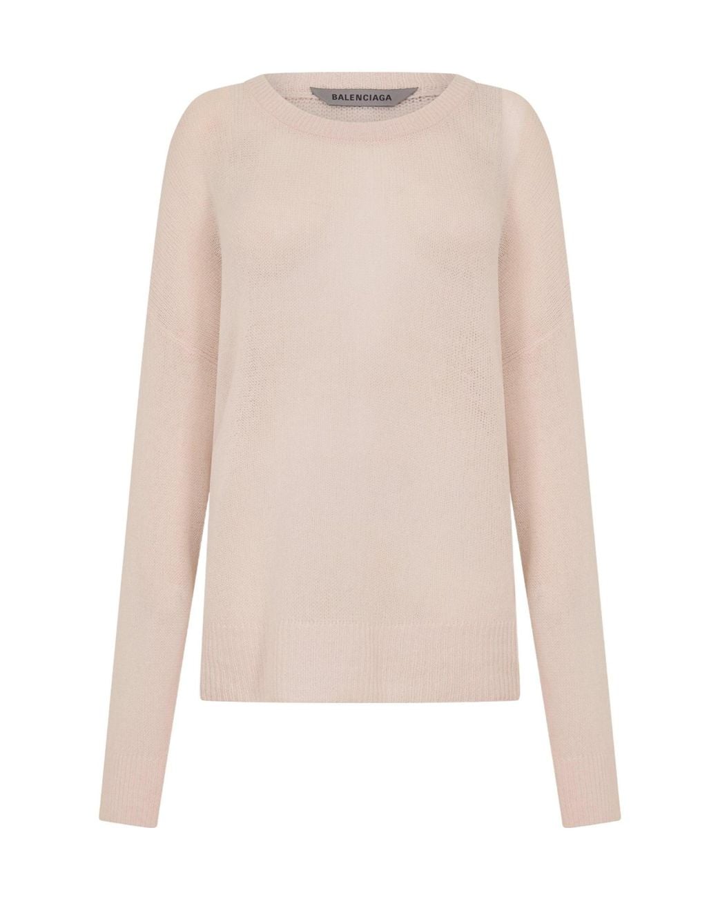 Balenciaga Natural Crew Neck Jumper