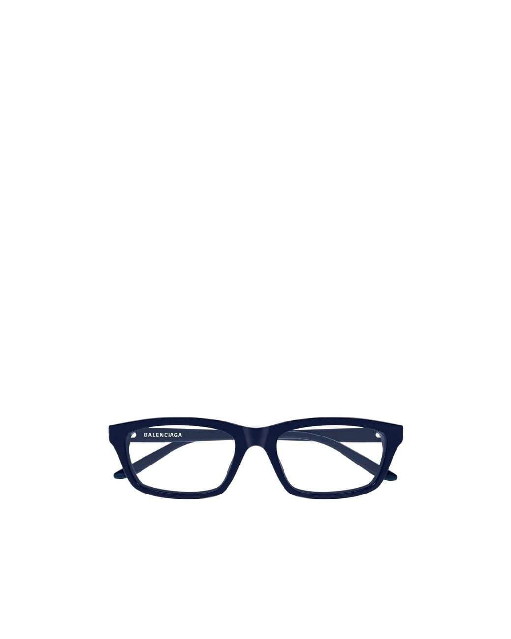 Balenciaga Blue Eyewear Rectangle Frame Glasses for men