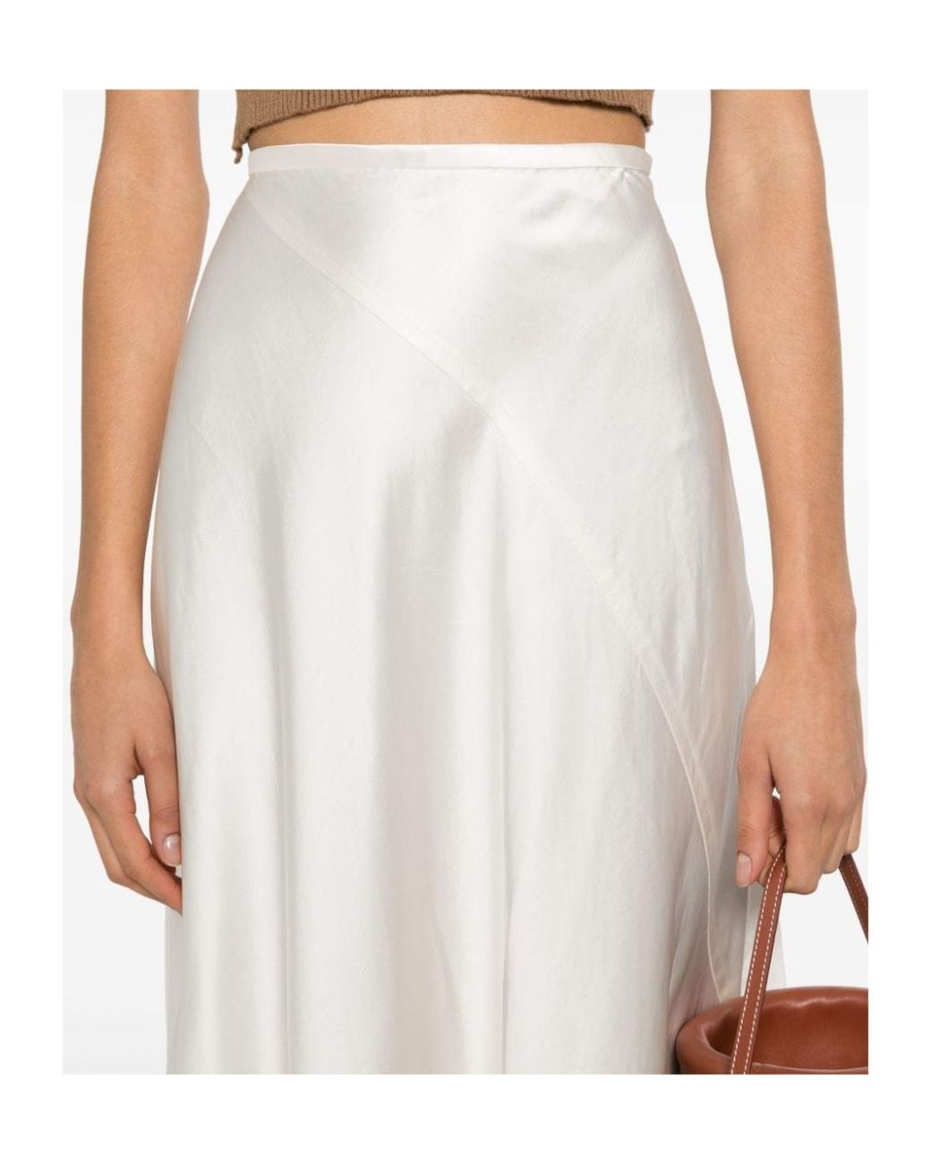 Zimmermann White Harmony Bias Midi Skirt