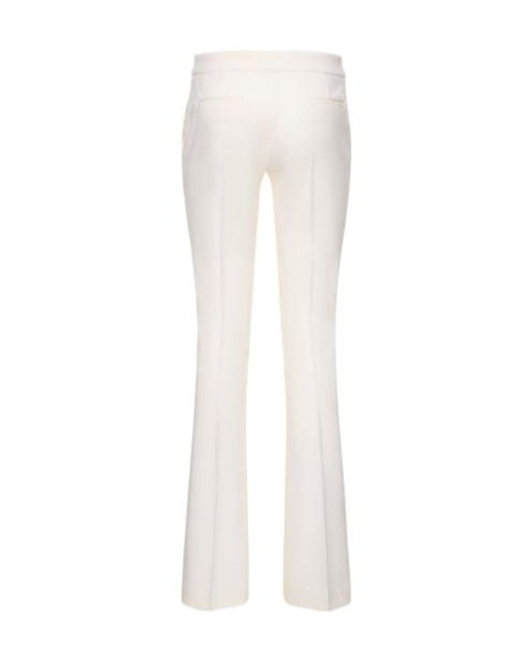 Blumarine White Logo Details Casual Pants