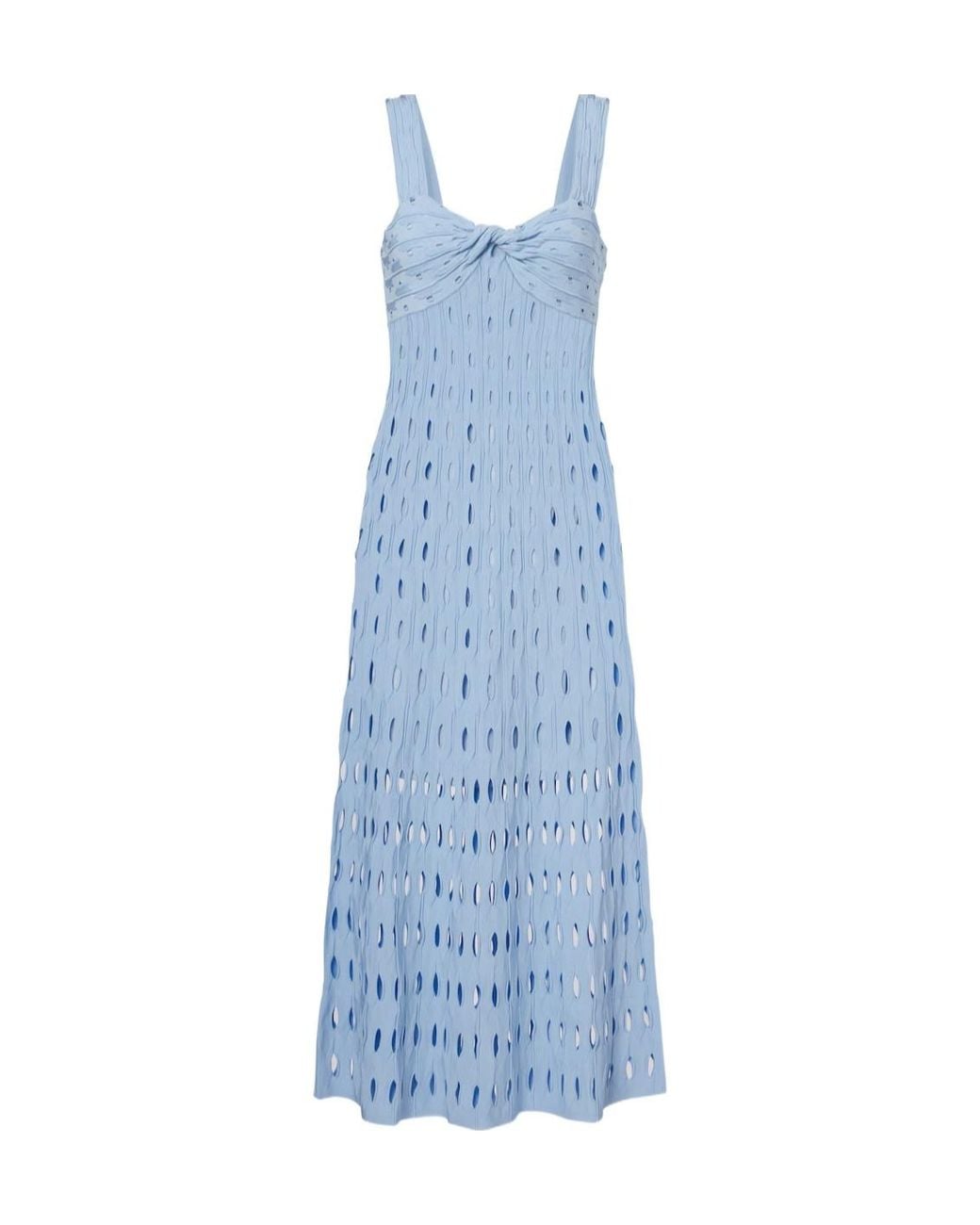 Jonathan Simkhai Blue Sleeveless Knitted Midi Dress