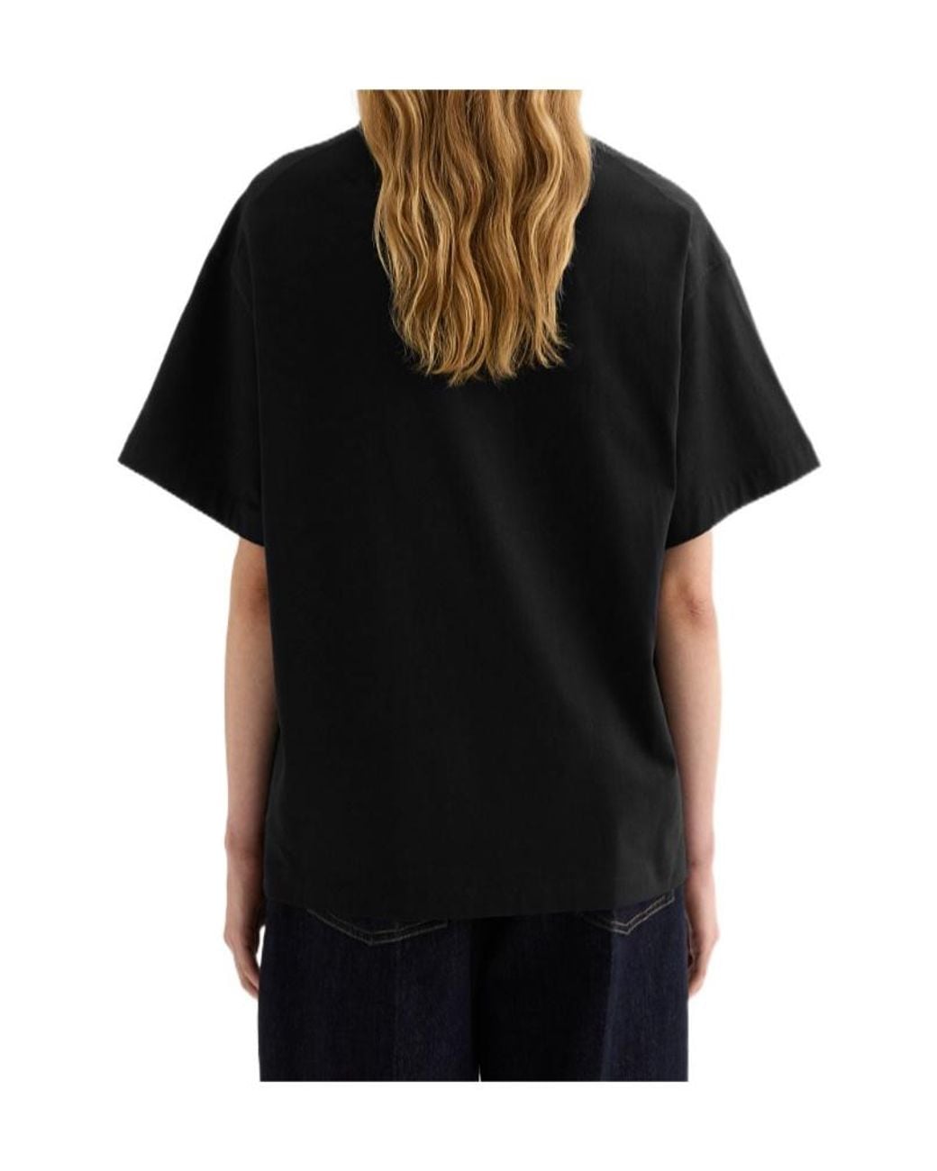 Jil Sander Black Logo Printed T-Shirt