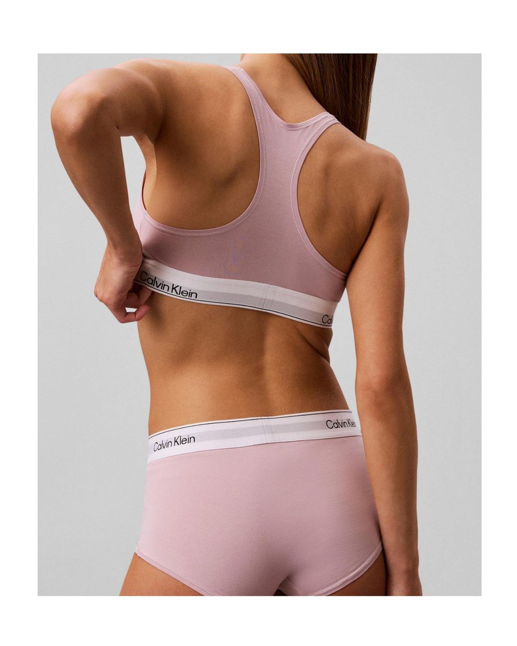 Calvin Klein Pink Racerback Wireless Bralette