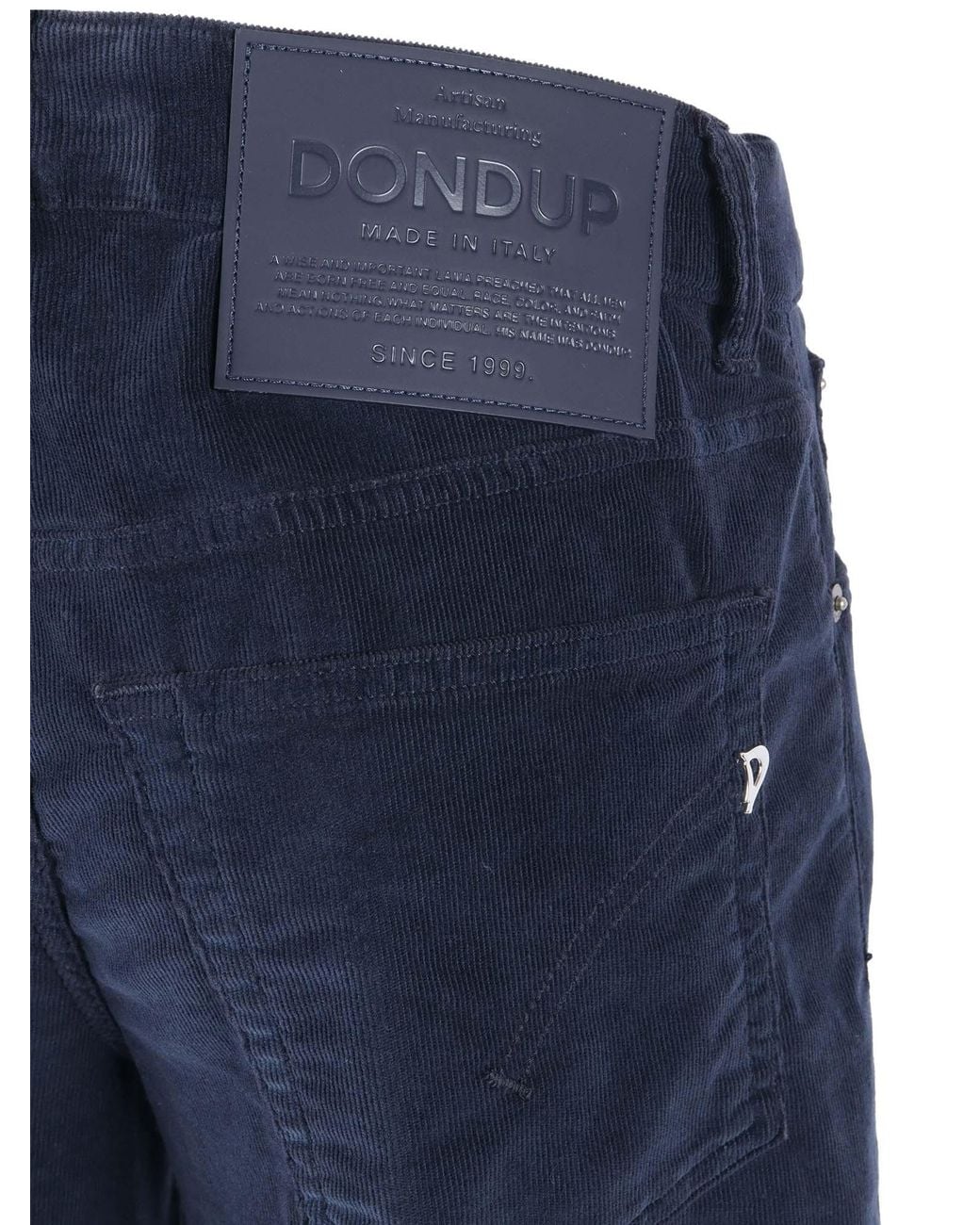 Dondup Blue Marlen Corduroy Wide-Leg Jeans