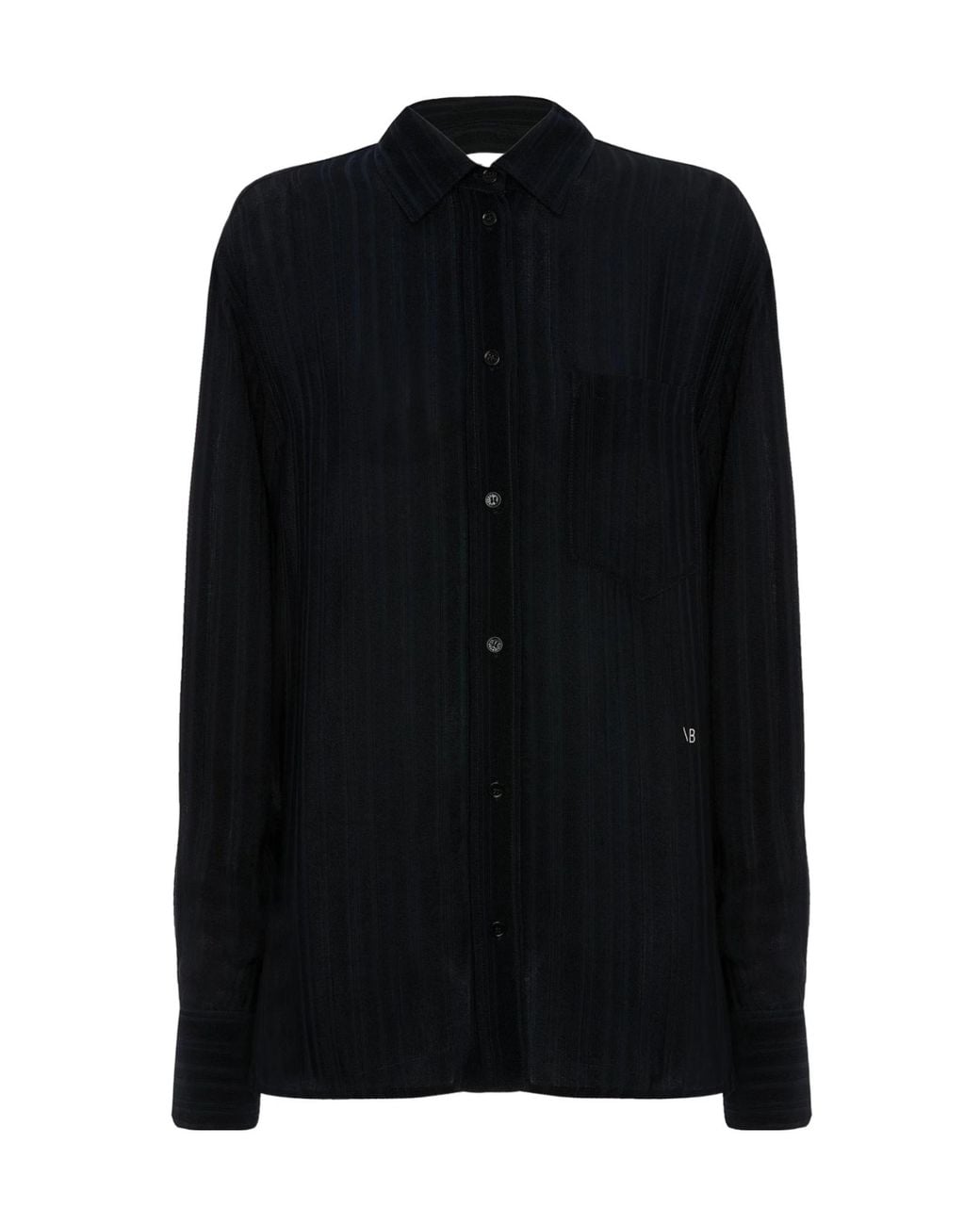 Victoria Beckham Black Pyjama Shirt