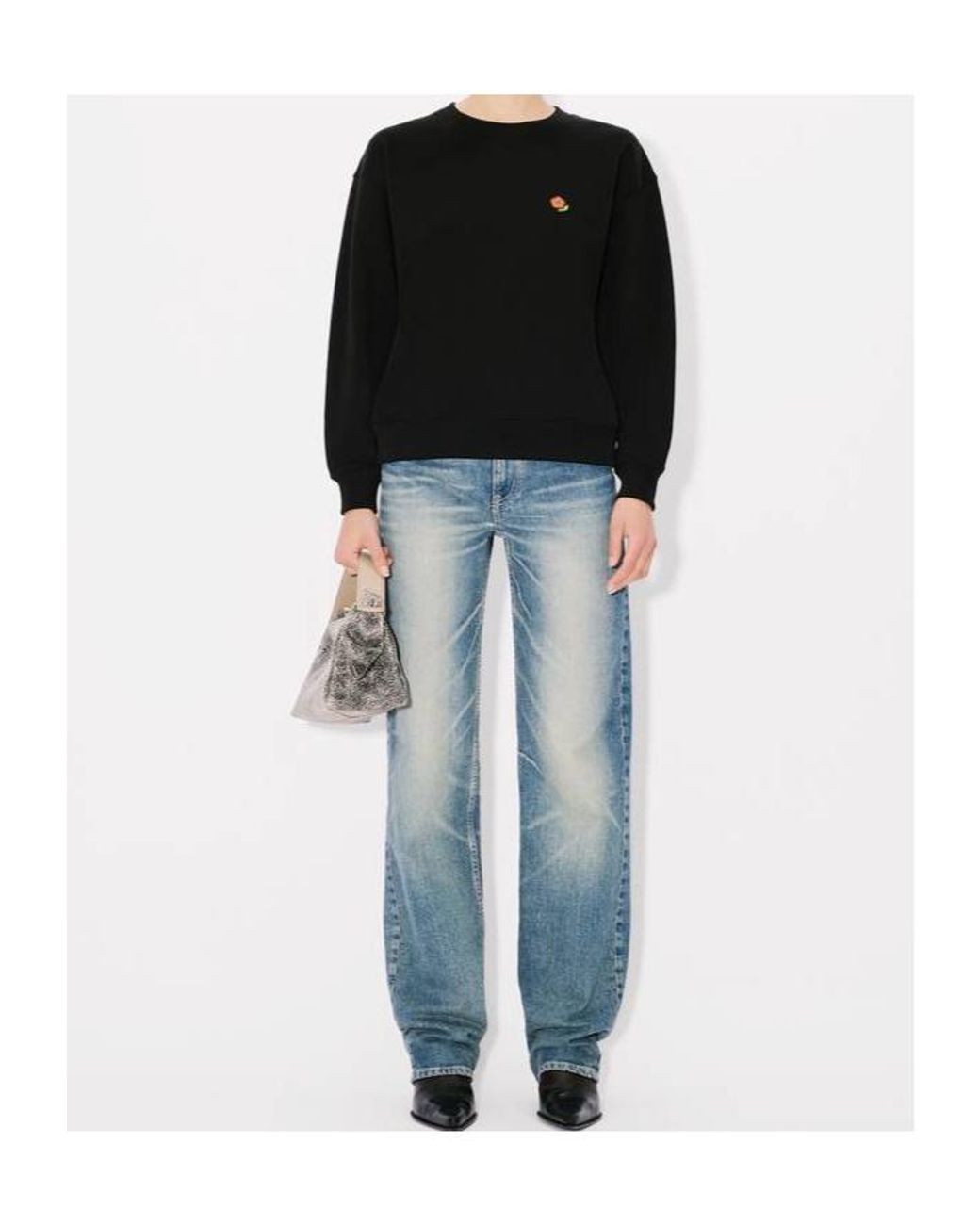KENZO Black Pop Embroidered Sweatshirt for men