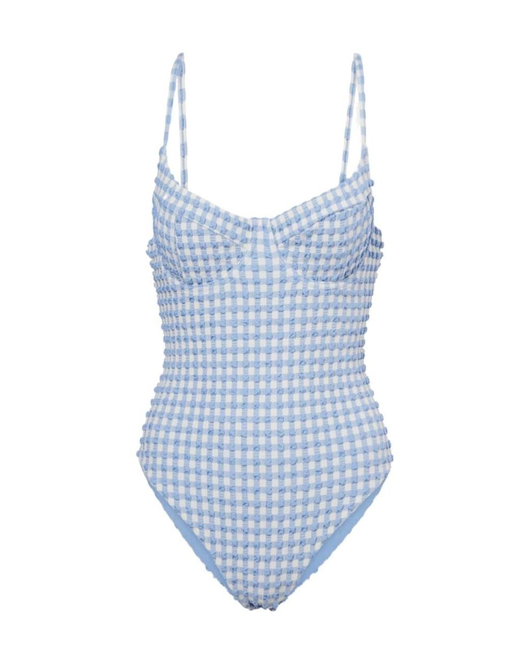 Jonathan Simkhai Blue One-Piece Swimsuit