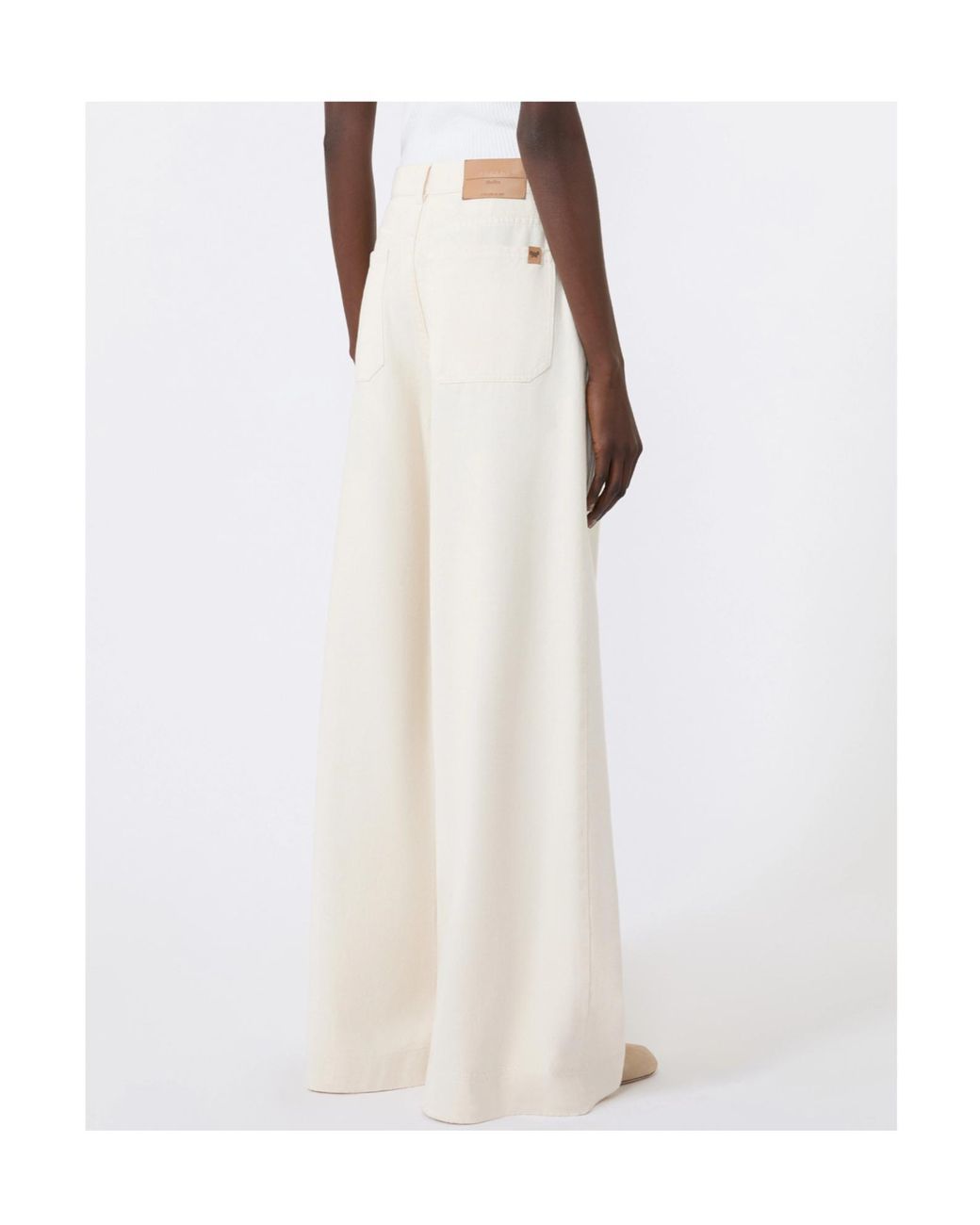 Weekend by Maxmara White Wide-Leg Jeans