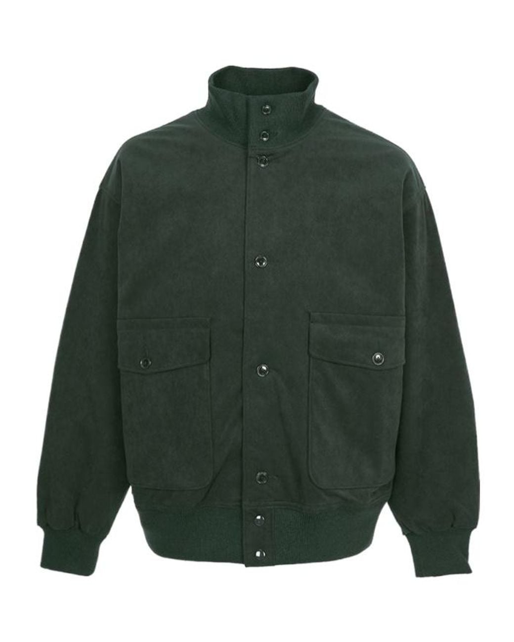 Nanamica Green Stand-Up Collar Jacket for men