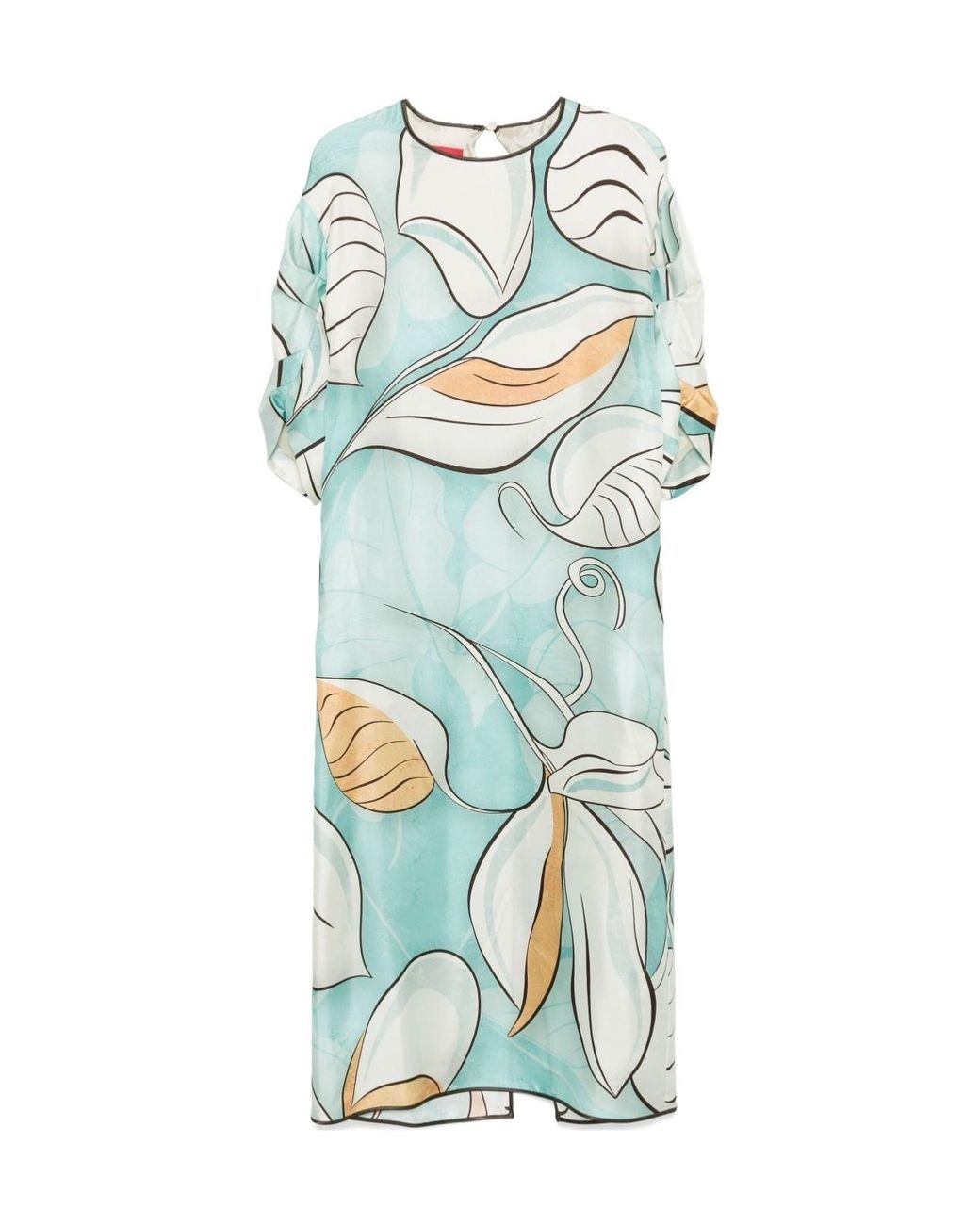 F.R.S For Restless Sleepers Blue Floral Midi Dress