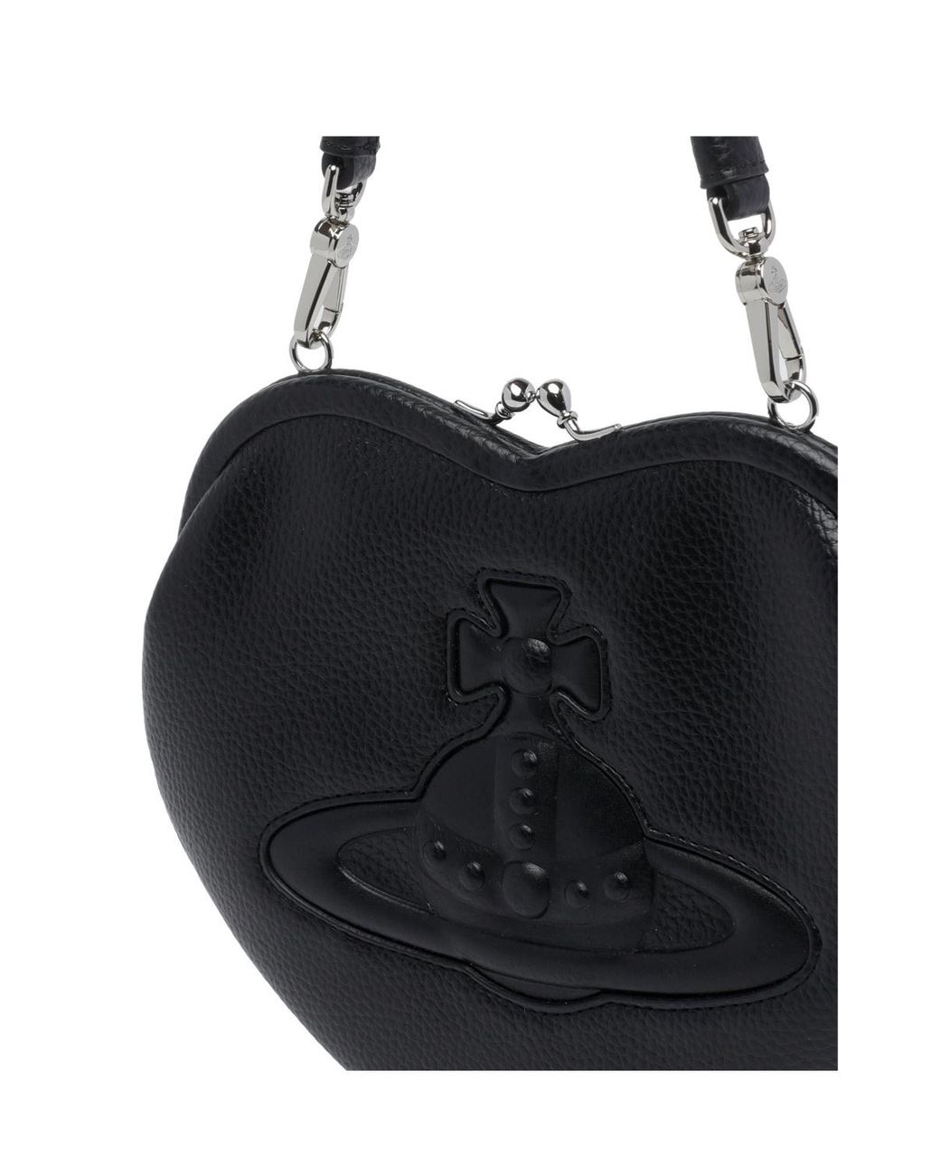 Vivienne Westwood Black Heart Shoulder Bag